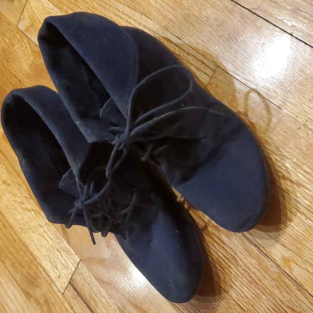 Faux suede boots